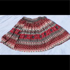Aztec Print Mini Skirt